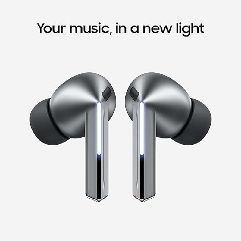 SAMSUNG GALAXY BUDS 3 PRO AI WIRELESS EARBUDS, NOISE CANCELLING, SILVER, US VERSION, 2YR WARRANTY