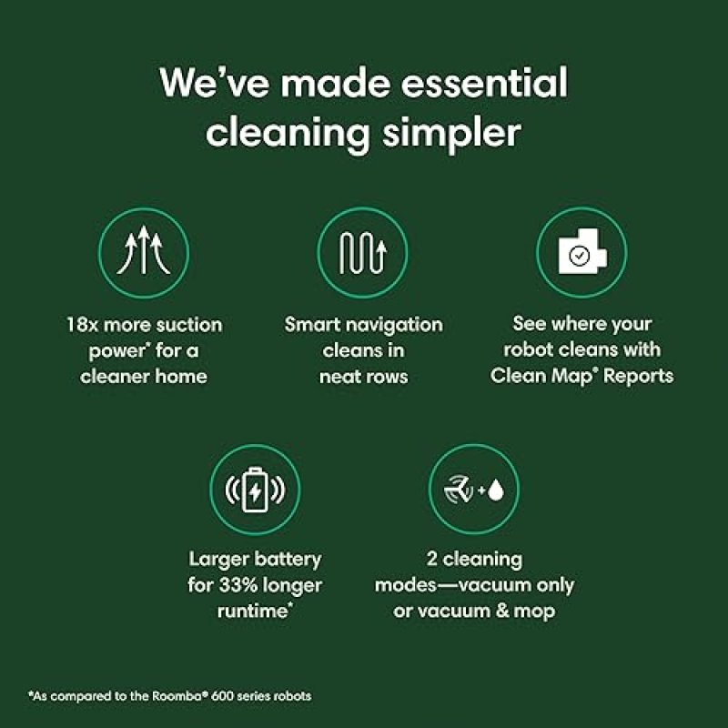IROBOT ROOMBA COMBO Y0110 ROBOT VACUUM MOP, SMART NAVIGATION, MULTI-SURFACE, ALEXA ENABLED