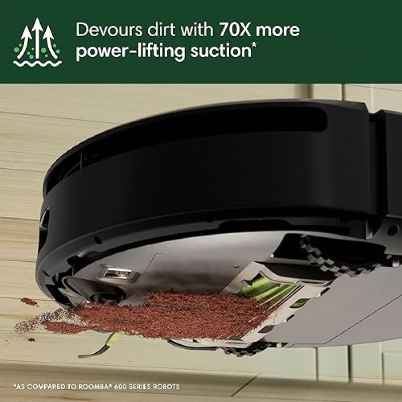 IROBOT ROOMBA 205 DUSTCOMPACTOR ROBOT VACUUM, BAGLESS, 60-DAY AUTO-EMPTY, LIDAR, POWERFUL SUCTION