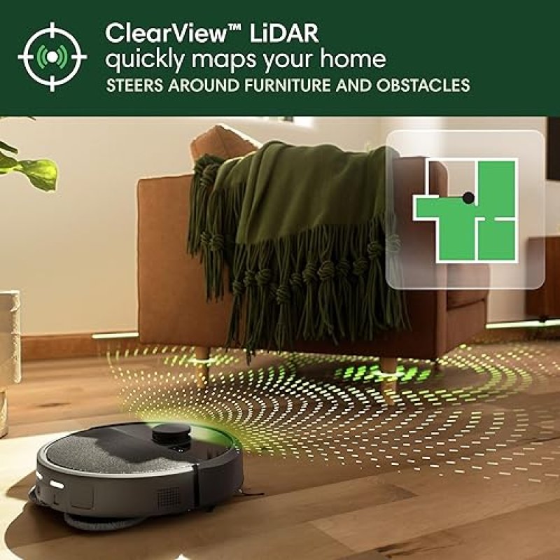 IROBOT ROOMBA COMBO 405 PLUS ROBOT VACUUM MOP WITH AUTOWASH DOCK, SELF-EMPTY, LIDAR, MOP PADS