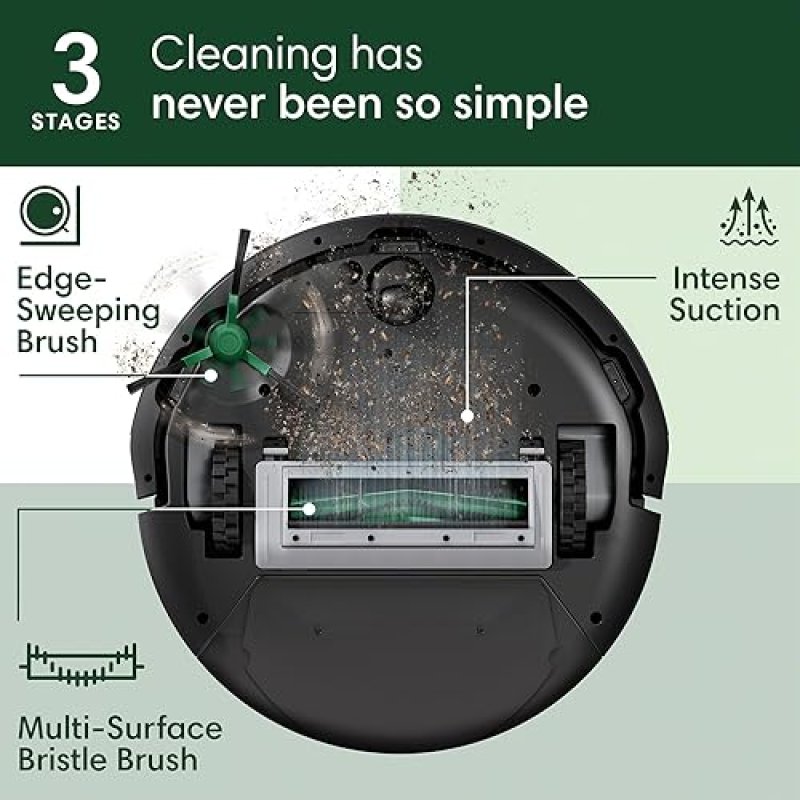 IROBOT ROOMBA 105 ROBOT VACUUM WITH AUTO-EMPTY DOCK, LIDAR, POWER SUCTION, MULTI-SURFACE CLEAN