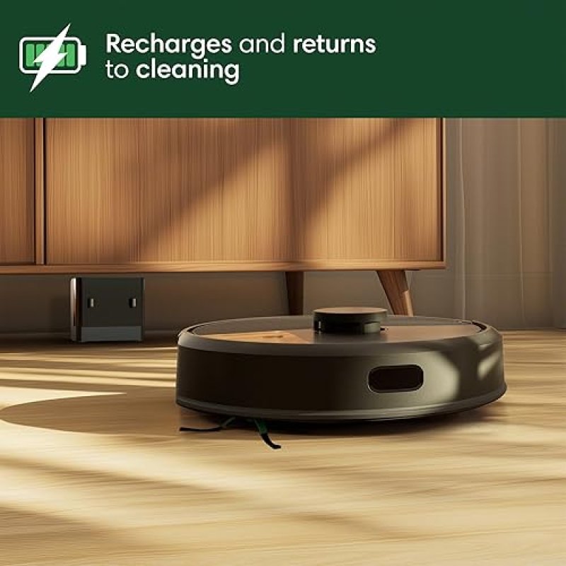 IROBOT ROOMBA 105 ROBOT VACUUM WITH AUTO-EMPTY DOCK, LIDAR, POWER SUCTION, MULTI-SURFACE CLEAN