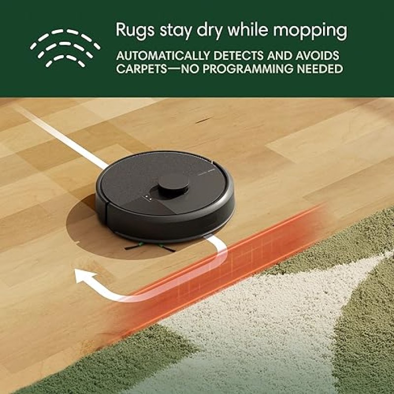 IROBOT ROOMBA COMBO 105 ROBOT VACUUM MOP WITH AUTO-EMPTY DOCK, LIDAR, 75-DAY SELF-EMPTYING
