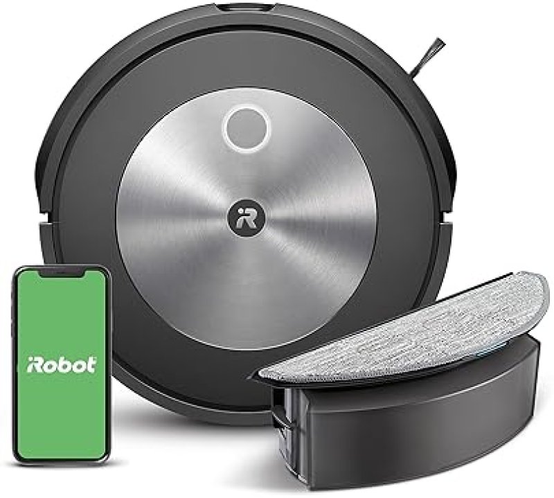 IROBOT ROOMBA COMBO J5 ROBOT VACUUM MOP WITH DIRT DETECT, 4-STAGE CLEANING, ALEXA COMPATIBLE