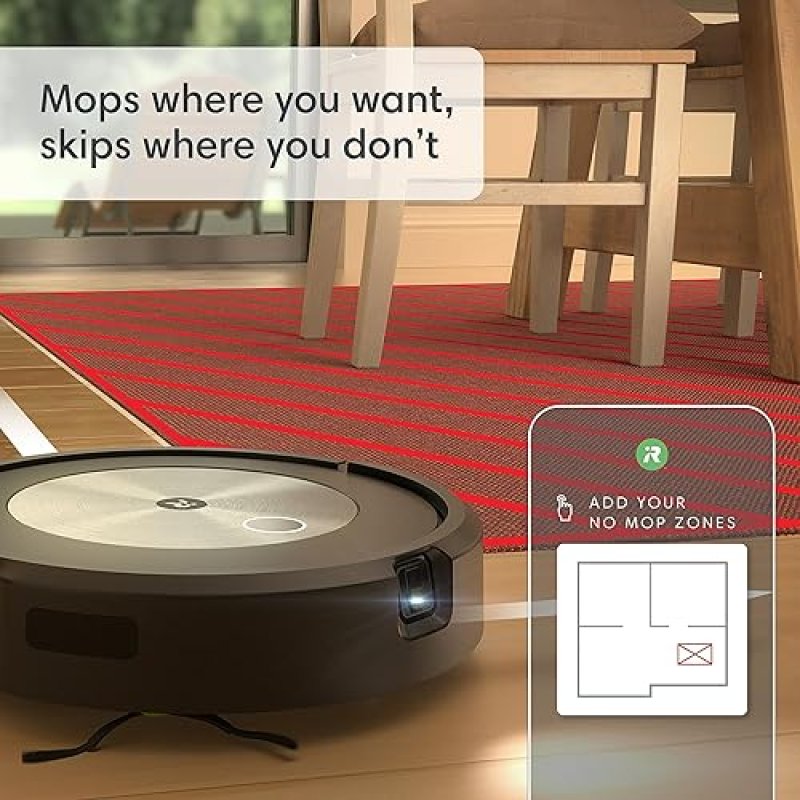 IROBOT ROOMBA COMBO J5 ROBOT VACUUM MOP WITH DIRT DETECT, 4-STAGE CLEANING, ALEXA COMPATIBLE