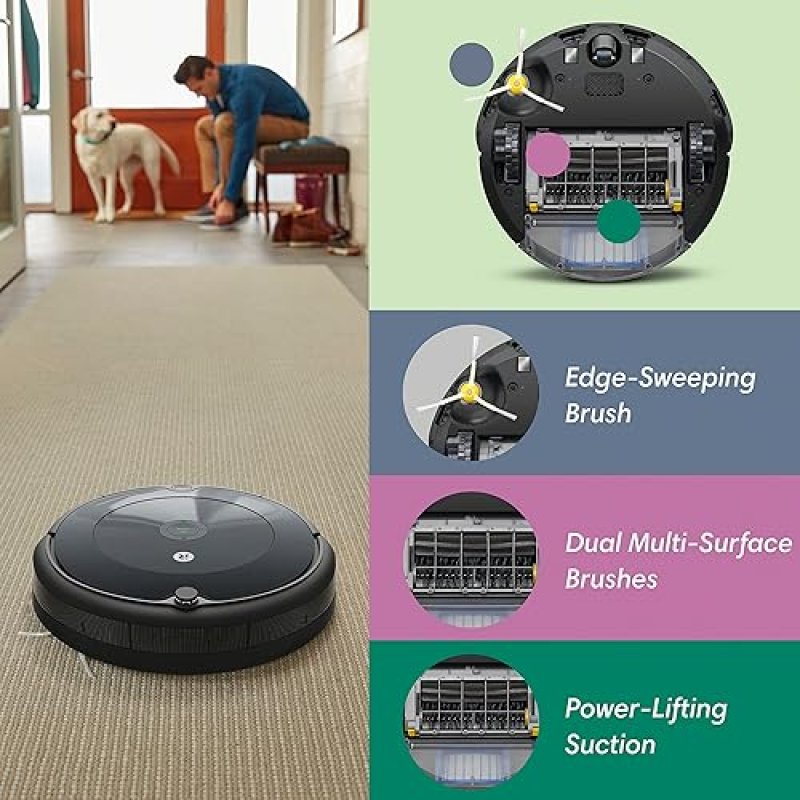IROBOT ROOMBA 692 ROBOT VACUUM WI-FI, ALEXA COMPATIBLE, PET HAIR, CARPETS HARD FLOORS