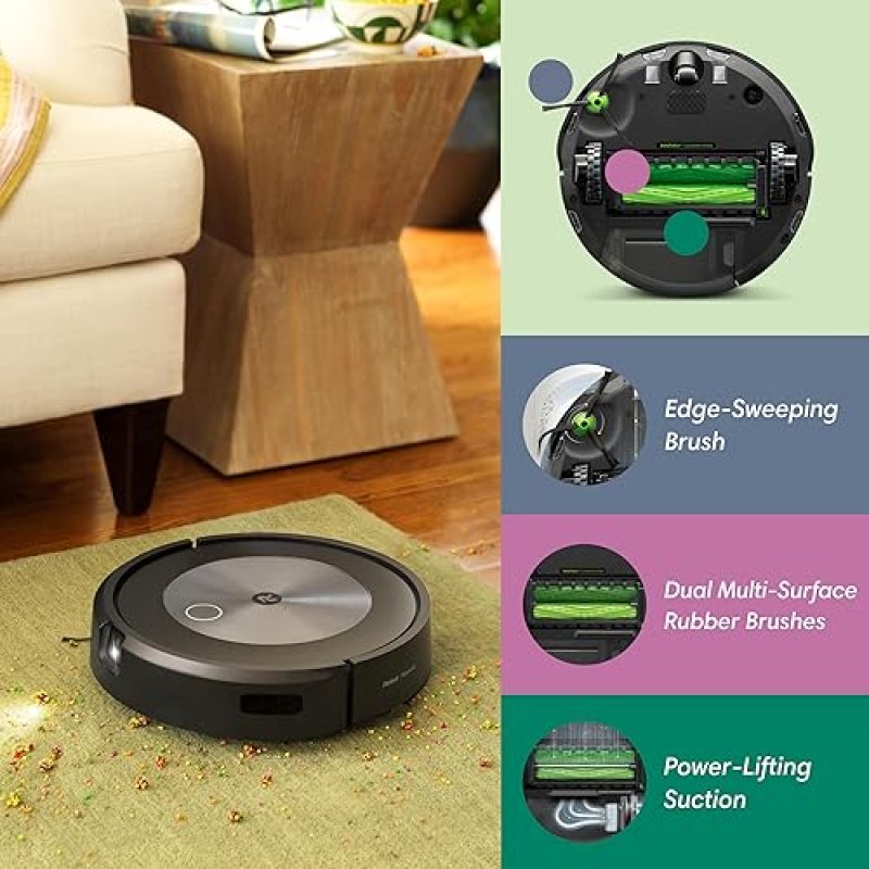 IROBOT ROOMBA J7 SELF-EMPTYING ROBOT VACUUM WITH PRECISIONVISION, SMART MAPPING, 60-DAY BIN