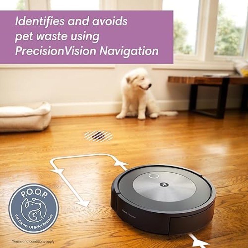 IROBOT ROOMBA J7 SELF-EMPTYING ROBOT VACUUM WITH PRECISIONVISION, SMART MAPPING, 60-DAY BIN