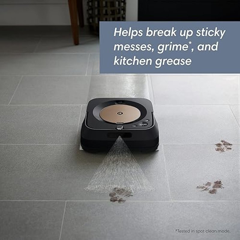 IROBOT BRAAVA JET M6 ROBOT MOP, WI-FI, SMART MAPPING, PRECISION SPRAY, ALEXA, MULTI-ROOM, BLACK