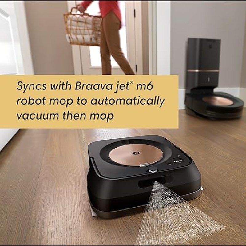 IROBOT BRAAVA JET M6 ROBOT MOP, WI-FI, SMART MAPPING, PRECISION SPRAY, ALEXA, MULTI-ROOM, BLACK