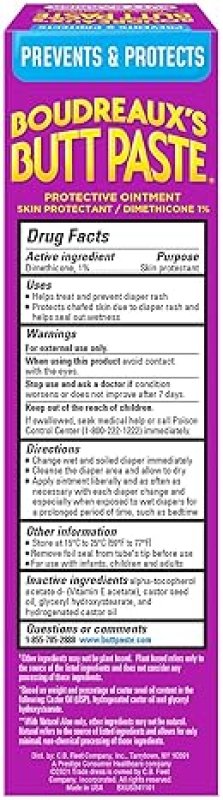 BOUDREAUXS BUTT PASTE DIAPER RASH OINTMENT SET - 4OZ BARRIER 14OZ MAX STRENGTH CREAM