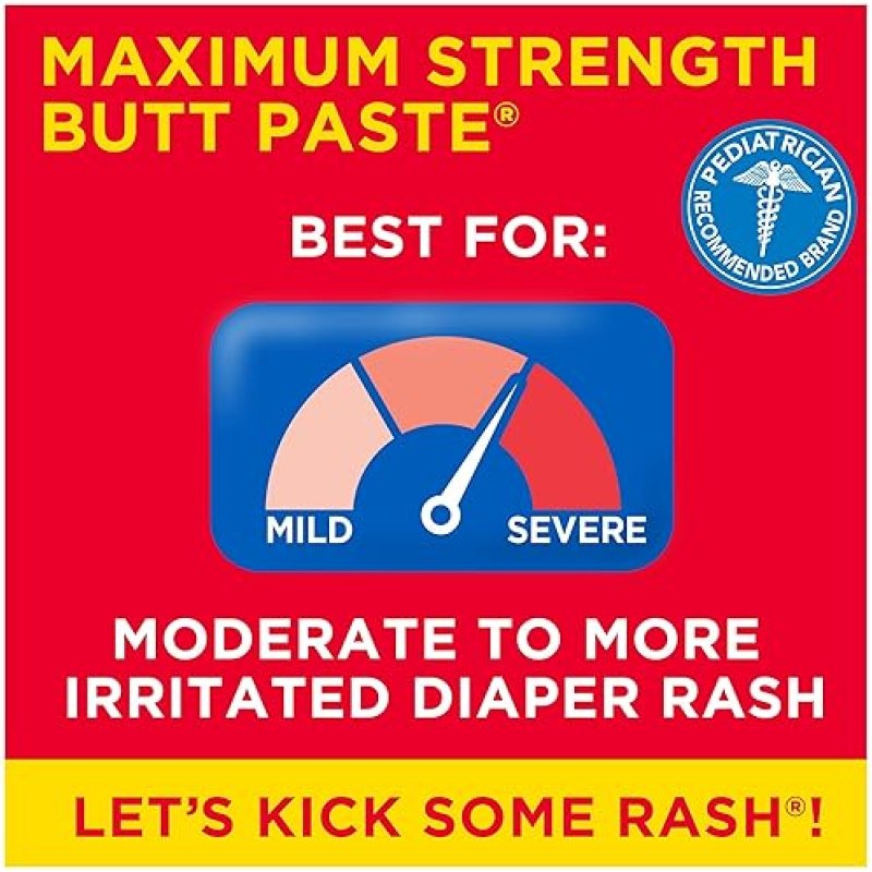BOUDREAUXS BUTT PASTE MAXIMUM STRENGTH DIAPER RASH CREAM, 14 OZ JAR BABY OINTMENT