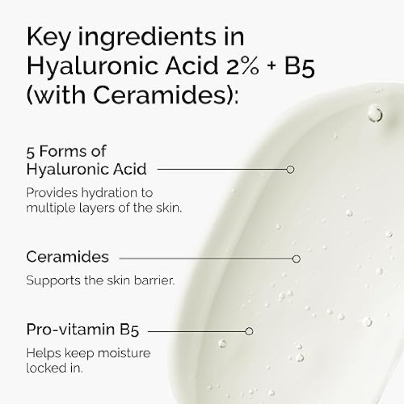 THE ORDINARY HYALURONIC ACID 2 B5 WITH CERAMIDES HYDRATION SERUM FOR PLUMP, SMOOTH SKIN
