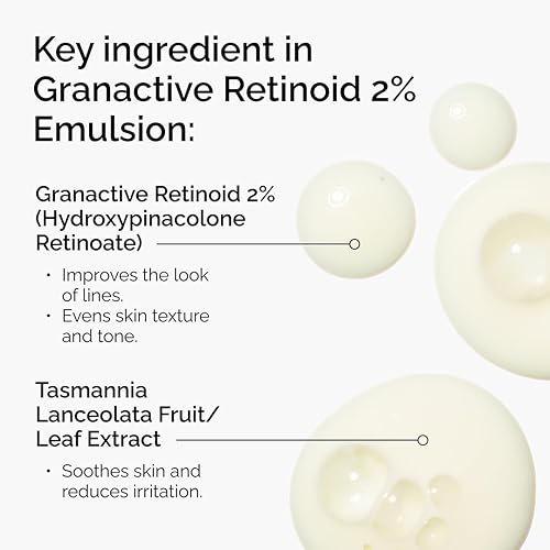 THE ORDINARY GRANACTIVE RETINOID 2 EMULSION ANTI-AGING SERUM FOR SMOOTHER, YOUTHFUL SKIN, 1OZ