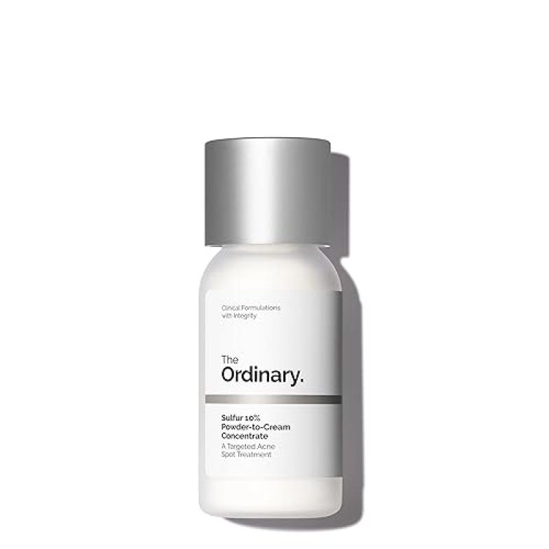 THE ORDINARY SULFUR 10 ACNE SPOT TREATMENT, REDUCES PIMPLES REDNESS, 0.18 OZ POWDER-TO-CREAM