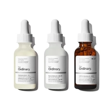 THE ORDINARY SERUM SET HYALURONIC ACID, NIACINAMIDE, CAFFEINE HYDRATING BRIGHTENING SKINCARE