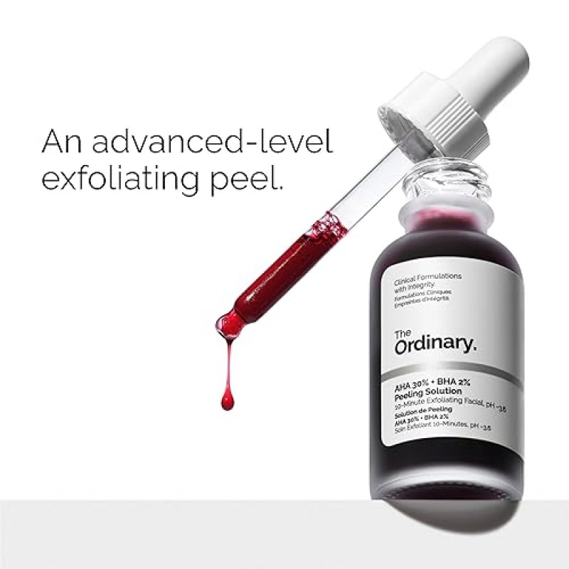 THE ORDINARY SKINCARE DUO AHA 30 BHA 2 PEELING HYALURONIC ACID HYDRATION SET, VEGAN, 1OZ EACH