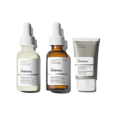 THE ORDINARY DARK SPOT SKIN CARE BUNDLE VITAMIN C, ALPHA ARBUTIN HYALURONIC ACID SERUMS 3-PACK