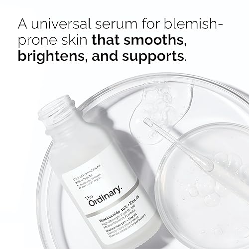 THE ORDINARY SKIN CARE SET HYALURONIC ACID, NIACINAMIDE ZINC, ROSE HIP OIL FOR BRIGHT, SMOOTH SKIN
