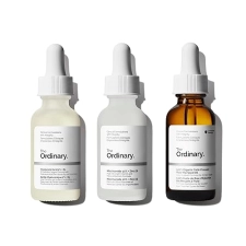 THE ORDINARY SKIN CARE SET HYALURONIC ACID, NIACINAMIDE ZINC, ROSE HIP OIL FOR BRIGHT, SMOOTH SKIN