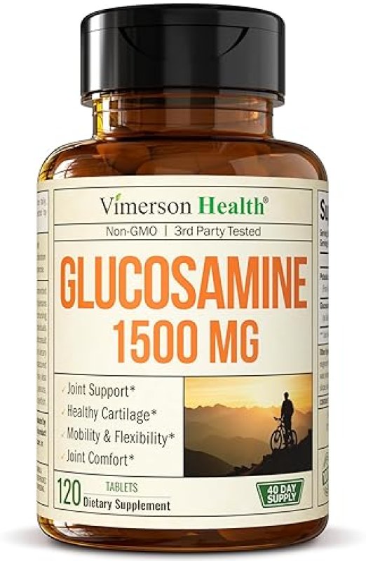 VIMERSON HEALTH GLUCOSAMINE SULFATE 1500MG TABLETS FSA ELIGIBLE JOINT SUPPORT FOR CARTILAGE, BONE DISCOMFORT RELIEF