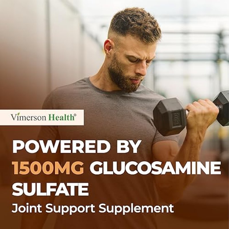 VIMERSON HEALTH GLUCOSAMINE SULFATE 1500MG TABLETS FSA ELIGIBLE JOINT SUPPORT FOR CARTILAGE, BONE DISCOMFORT RELIEF