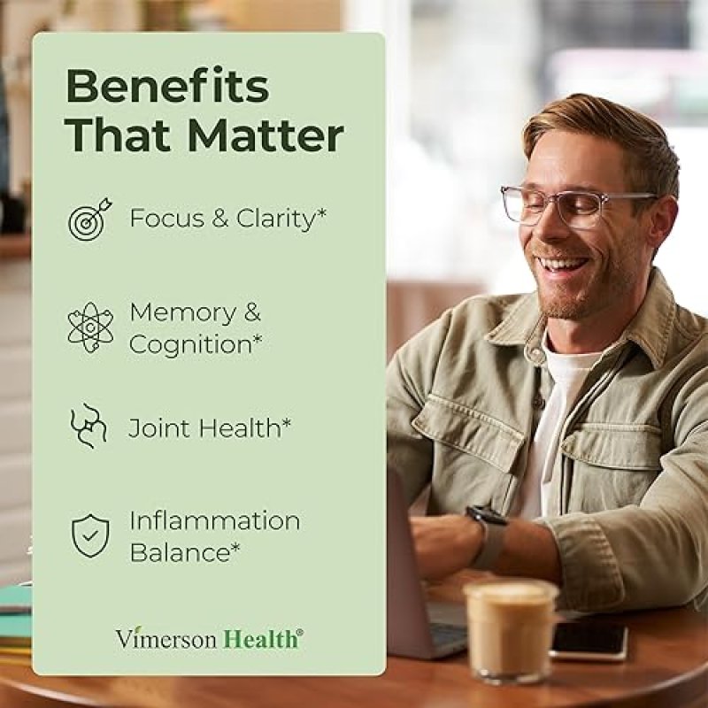 VIMERSON HEALTH GINKGO BILOBA TURMERIC CURCUMIN CAPSULES WITH BLACK PEPPER VEGAN SUPPLEMENT FOR BRAIN, MEMORY JOINT