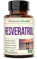 VIMERSON HEALTH JAPANESE KNOTWEED CAPSULES 1000MG RESVERATROL, QUERCETIN, GREEN TEA GRAPE EXTRACT 60 CAPS