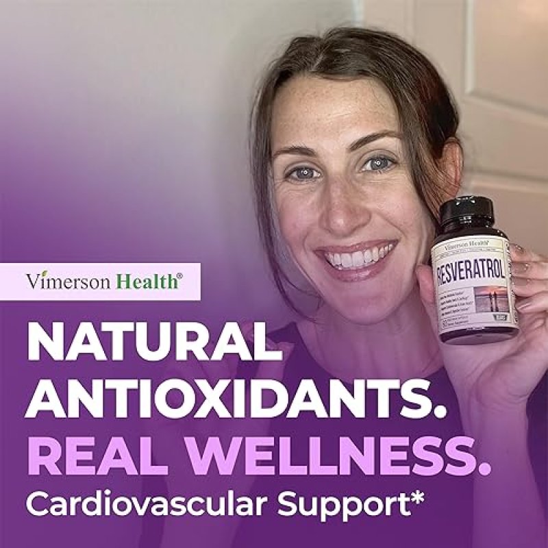 VIMERSON HEALTH JAPANESE KNOTWEED CAPSULES 1000MG RESVERATROL, QUERCETIN, GREEN TEA GRAPE EXTRACT 60 CAPS