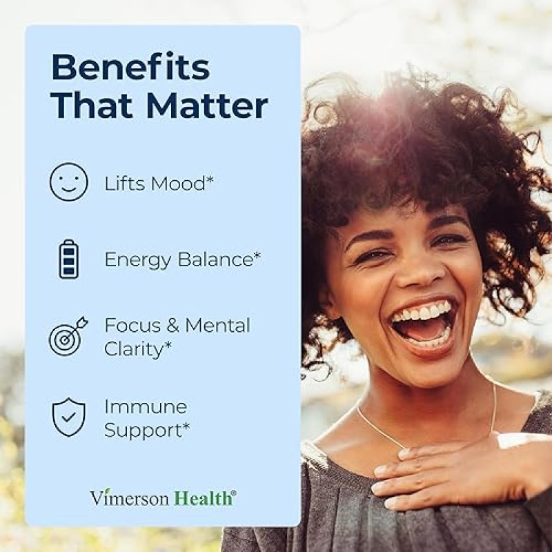 VIMERSON HEALTH VITAMIN B COMPLEX WITH VITAMIN C, FOLIC ACID, BIOTIN B12 FOR ENERGY, MOOD IMMUNE SUPPORT