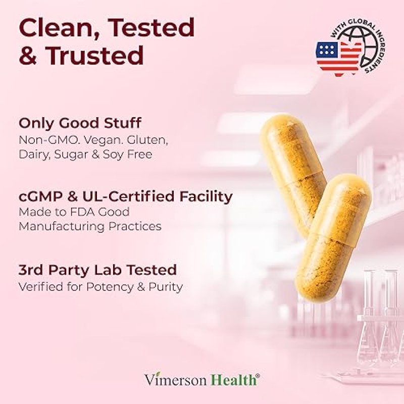 VIMERSON HEALTH TURMERIC CURCUMIN WITH TART CHERRY CELERY SEED URIC ACID BALANCE, JOINT SUPPORT, SLEEP AID 60 CAPS