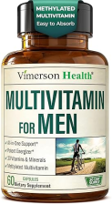 VIMERSON HEALTH MEN S MULTIVITAMIN CAPSULES - METHYLATED, HIGH POTENCY WITH B12, D, ZINC, MAGNESIUM MORE