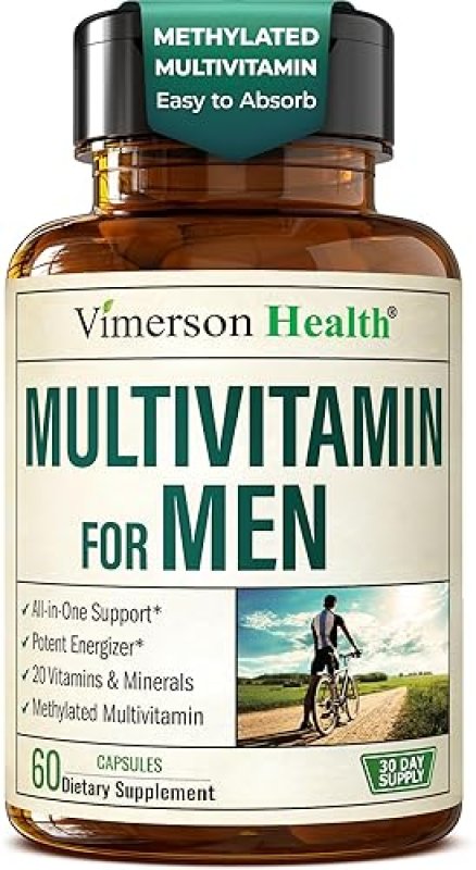 VIMERSON HEALTH MEN S MULTIVITAMIN CAPSULES - METHYLATED, HIGH POTENCY WITH B12, D, ZINC, MAGNESIUM MORE