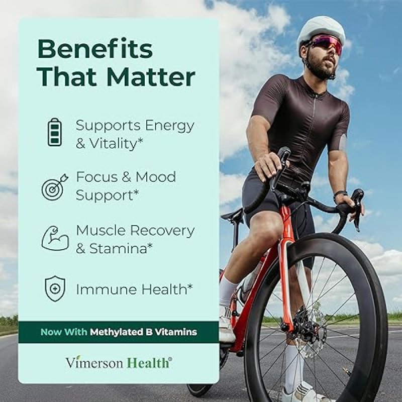 VIMERSON HEALTH MEN S MULTIVITAMIN CAPSULES - METHYLATED, HIGH POTENCY WITH B12, D, ZINC, MAGNESIUM MORE