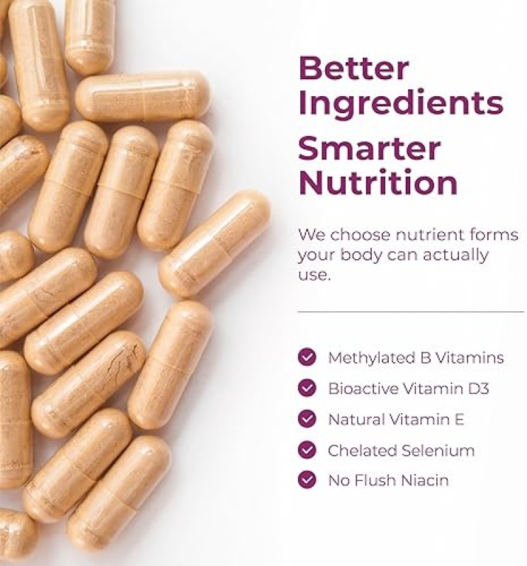 VIMERSON HEALTH WOMENS MULTIVITAMIN CAPSULES METHYLATED, BIOAVAILABLE WITH B12, D, C, ZINC MAGNESIUM, DAILY SUPPORT