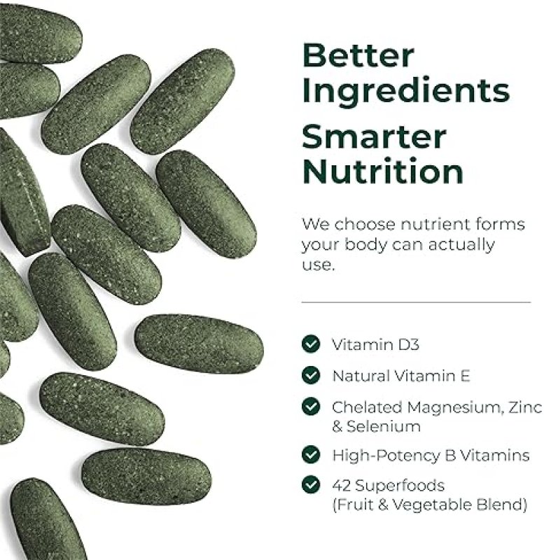 VIMERSON HEALTH VEGAN MULTIVITAMIN TABLETS FOR WOMEN MEN 23 ESSENTIAL VITAMINS MINERALS FOR WELLNESS, 90 CT