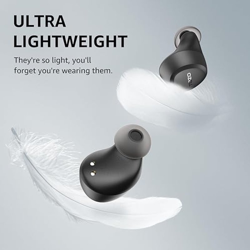 TOZO A1 WIRELESS EARBUDS BLUETOOTH 5.3, IPX5 WATERPROOF, 2-MIC, EQ APP, 32H PLAYTIME, BASS