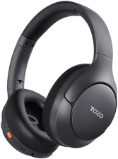TOZO HT3 WIRELESS BLUETOOTH HEADPHONES, HYBRID NOISE CANCELLING, 90H PLAYTIME, 32 EQ, 5 MICS