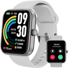 TOZO 2025 SMART WATCH FOR MEN WOMEN, 1.83 FITNESS TRACKER, BLUETOOTH CALL, IP68, SILVER