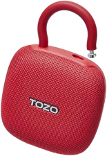 TOZO PE1 PORTABLE BLUETOOTH SPEAKER, IPX8 WATERPROOF, 32H PLAYTIME, BASS, CARABINER, RED
