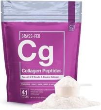 ESSENTIAL ELEMENTS  HYDROLYZED COLLAGEN PEPTIDES POWDER GRASS-FED TYPE I III FOR JOINT, SKIN, HAIR, NAIL 30 SERVINGS