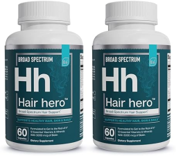 ESSENTIAL ELEMENTS HAIR HERO HAIR VITAMINS FOR MEN, 5000MCG BIOTIN, 60 CAPSULES, 2-PACK