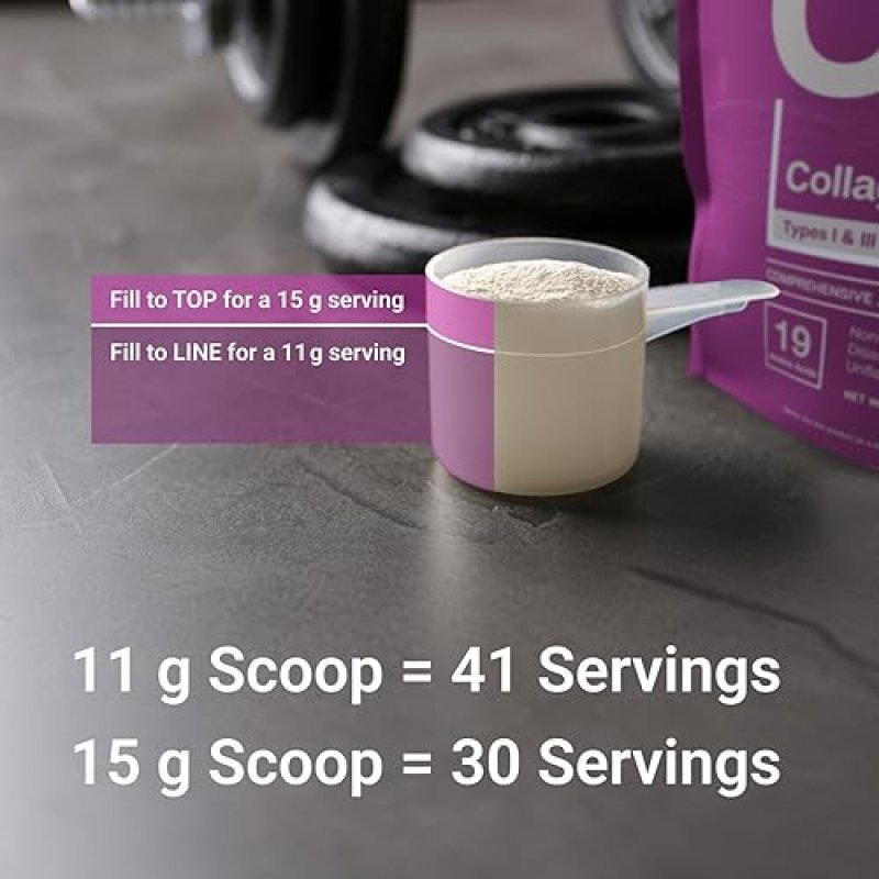 ESSENTIAL ELEMENTS  GRASS-FED HYDROLYZED COLLAGEN POWDER, TYPES I III FOR JOINT, SKIN, HAIR NAILS, 2-PACK
