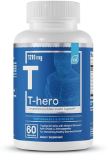 ESSENTIAL ELEMENTS  T-HERO TESTOSTERONE BOOSTER FOR MEN WITH ASHWAGANDHA, SHILAJIT BORON 60 CAPSULES, 30 SERVINGS