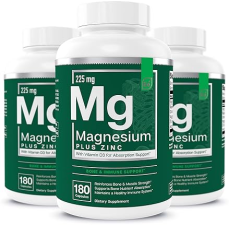 ESSENTIAL ELEMENTS  MAGNESIUM PLUS ZINC VITAMIN D3 TRIPLE STRENGTH, HEART, BONE, MUSCLE SUPPORT 540 TABLETS