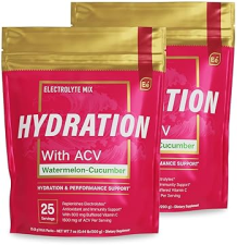 ESSENTIAL ELEMENTS ELECTROLYTE POWDER PACKETS, WATERMELON CUCUMBER, NO SUGAR, 50 STICKS, HYDRATION