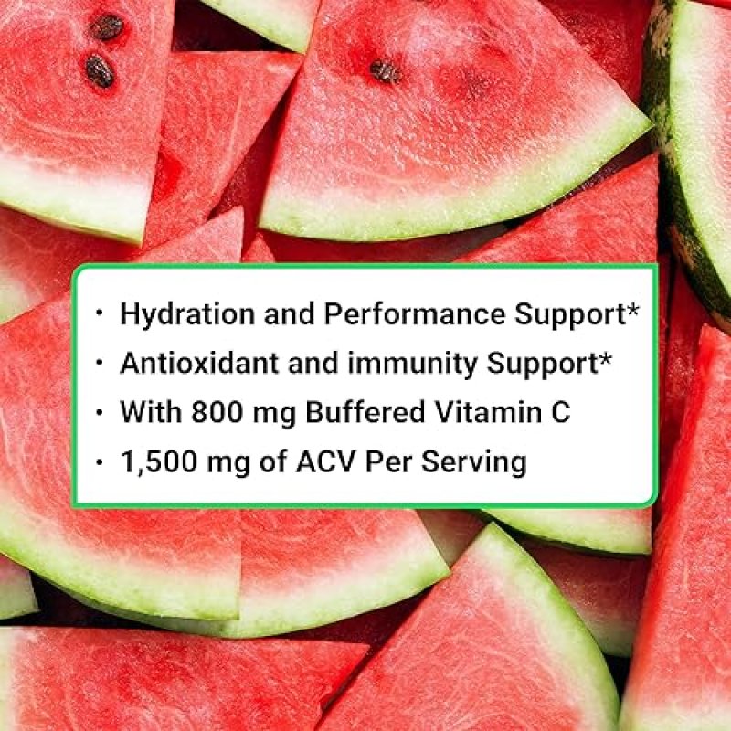ESSENTIAL ELEMENTS ELECTROLYTE POWDER PACKETS, WATERMELON CUCUMBER, NO SUGAR, 50 STICKS, HYDRATION