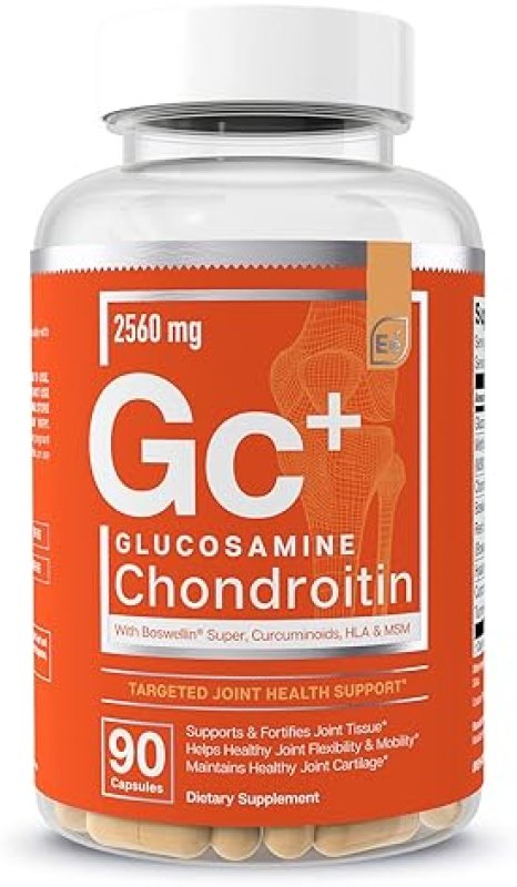 ESSENTIAL ELEMENTS  GLUCOSAMINE CHONDROITIN JOINT SUPPORT SUPPLEMENT WITH MSM, HYALURONIC ACID BOSWELLIA 270 COUNT