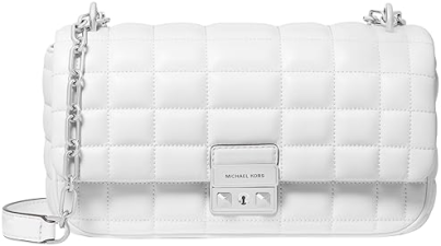 MICHAEL KORS TRIBECA LARGE CONVERTIBLE CHAIN SHOULDER BAG DESIGNER LEATHER PURSE FOR WOMEN
