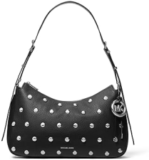 MICHAEL KORS NOLITA MEDIUM CONVERTIBLE SHOULDER BAG WITH TOP ZIP CLOSURE STYLISH DESIGNER HANDBAG